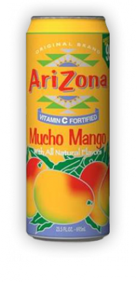 ARIZONA Mucho Mango 100% přírodní ovocný nápoj, bez konzervantů, umělých barviv, umělého aroma, dovoz z USA. 
Zboží lze objednat jen při nákupu celého kartonu / 24ks. UPOZORNĚNÍ: Toto zboží může být dočasně vyprodané. O  ...
