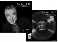 Gramofonová deska - Karel Gott Kvalitní belgická čokoláda, hmotnost 80g. 