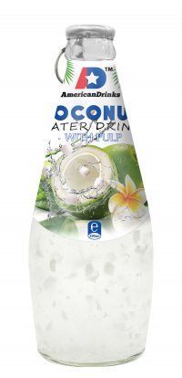 Coconut Water With Pulp Kokosová voda s kousky kokosu. Kokosová voda neobsahuje tuk ani cholesterol, má přirozenou rovnováhu draslíku a sodíku a proto je vhodná pro sport.Dovoz Vietnam. 