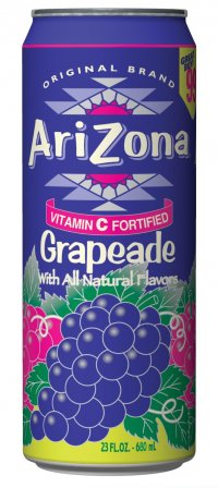 ARIZONA Grapeade 100% přírodní ovocný nápoj, bez konzervantů, umělých barviv, umělého aroma, dovoz z USA. 
Zboží lze objednat jen při nákupu celého kartonu / 24ks. UPOZORNĚNÍ: Toto zboží může být dočasně vyprodané. O  ...